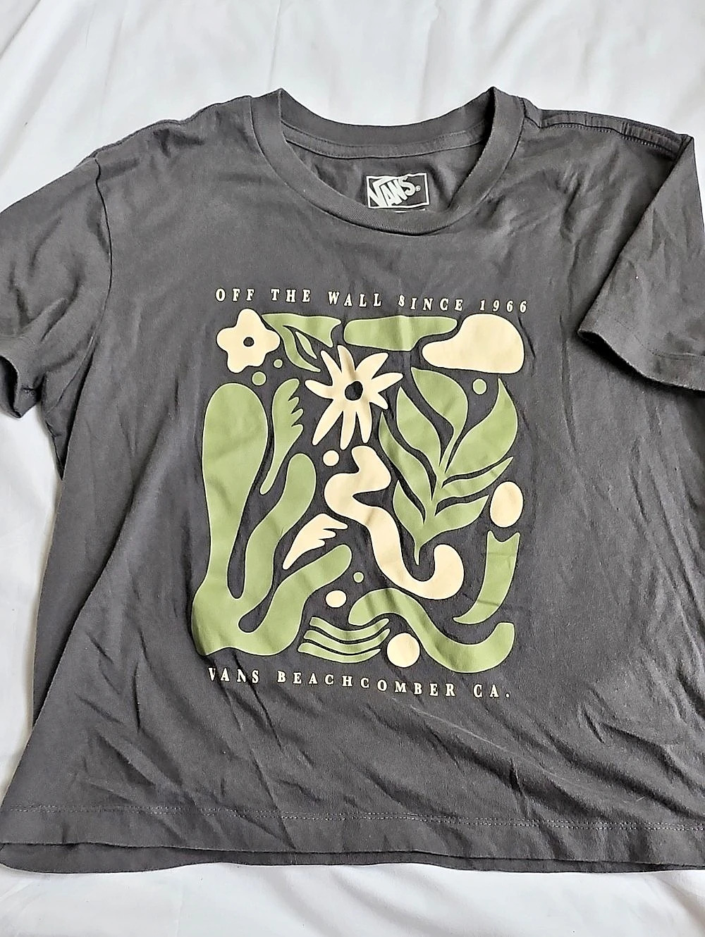 VANS "Beachcomber CA" Abstract Floral Graphic T-Shirt – Women's Size Small